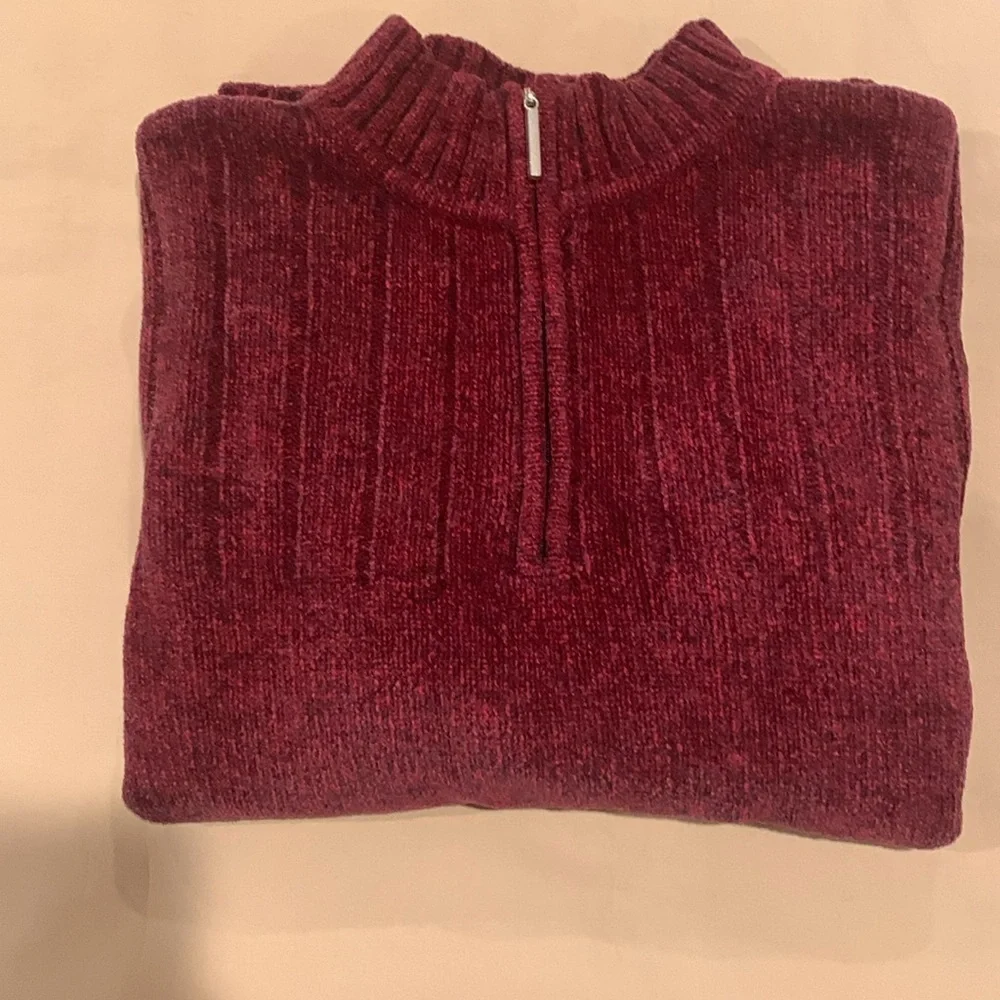 NWOT Karen Scott Pullover Quater Zip Sweater Size P/XLarge - Picture 12 of 12